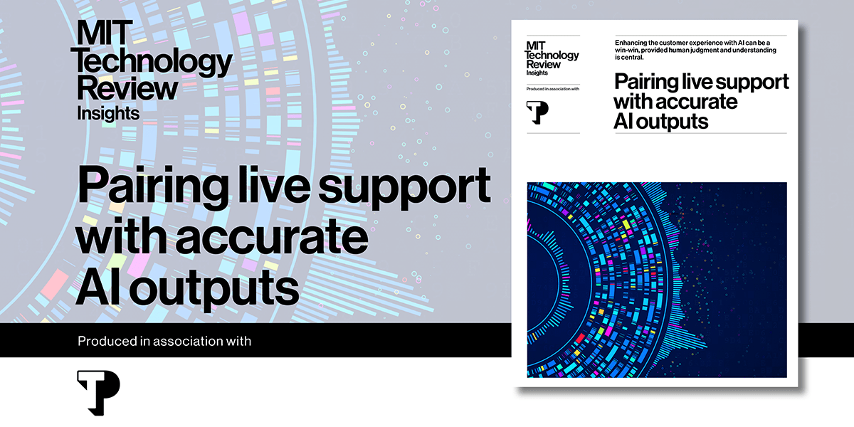 Pairing live support with accurate AI outputs